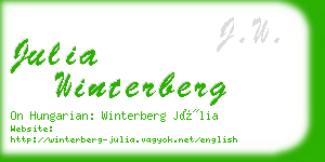 julia winterberg business card